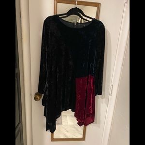 Beautiful multicolor crushed velvet. Extra-large